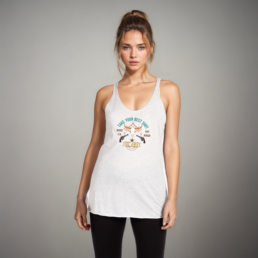 Fire Away, Chris Stapleton Women's Racerback Tank