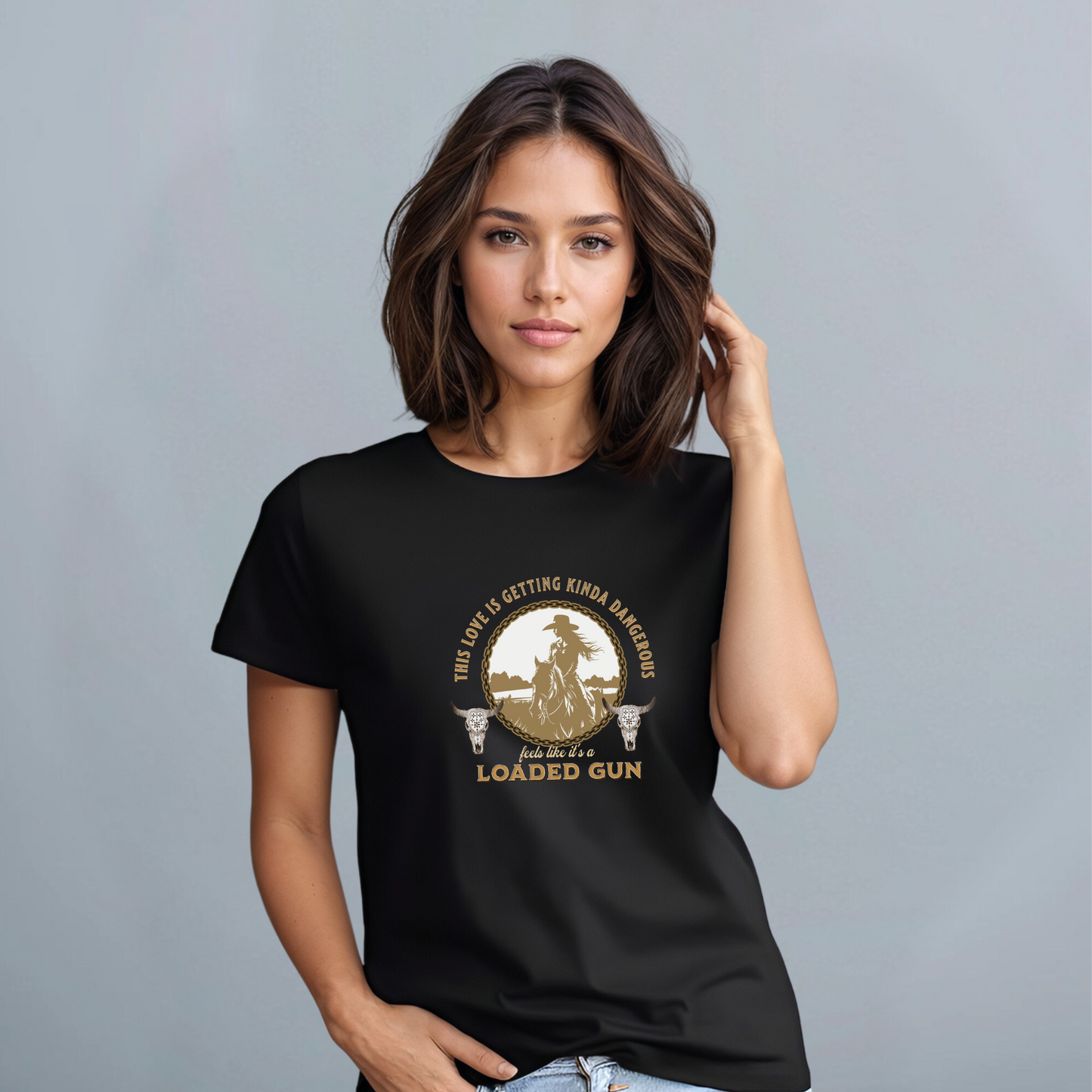 This Love is Getting Kinda Dangerous, Feels Like it's a Loaded Gun by Chris Stapleton Women's Relaxed T-Shirt