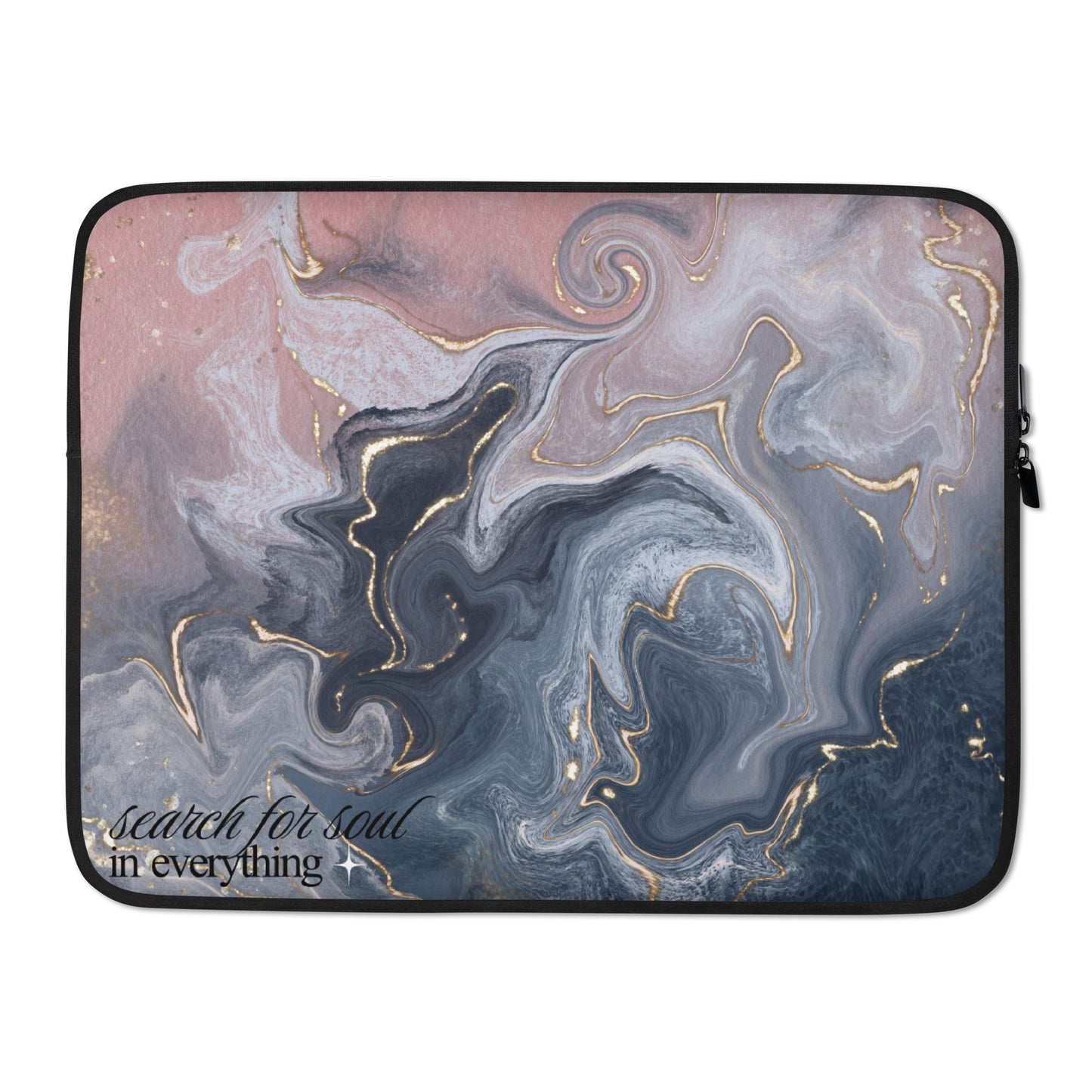 Search for Soul in Everything - Marble Ocean Design Laptop Sleeve