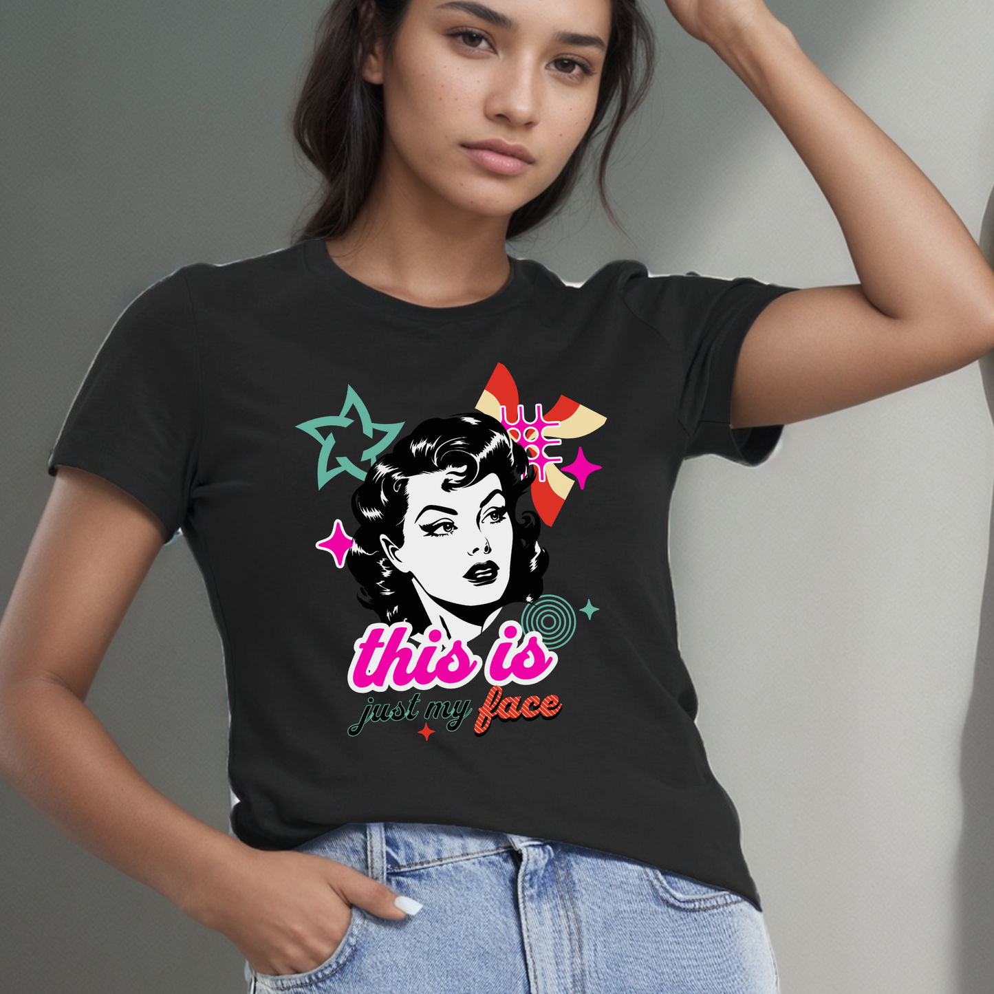 This is Just My Face - Women's T-Shirt