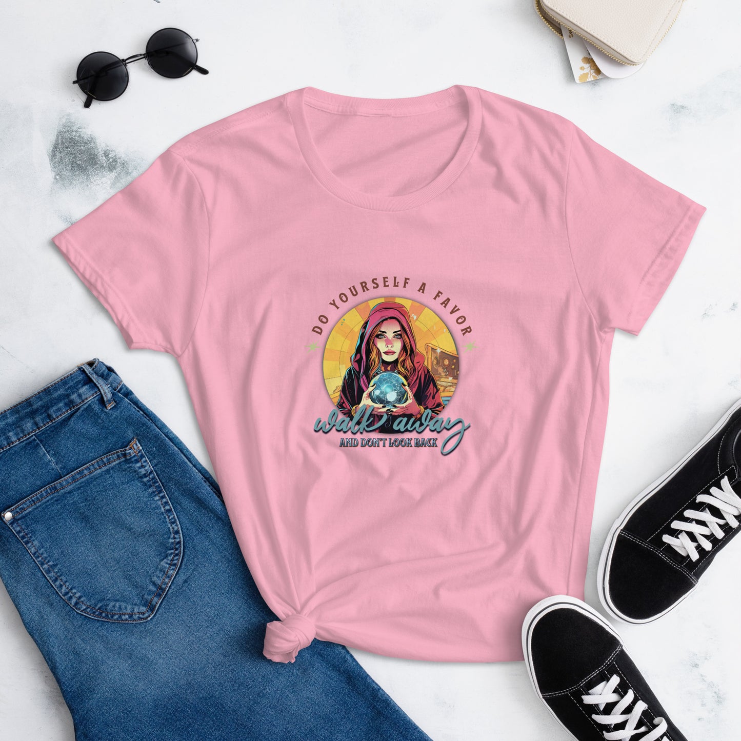 Do Yourself A Favor, Walk Away and Don't Look Back Women's Relaxed T-Shirt