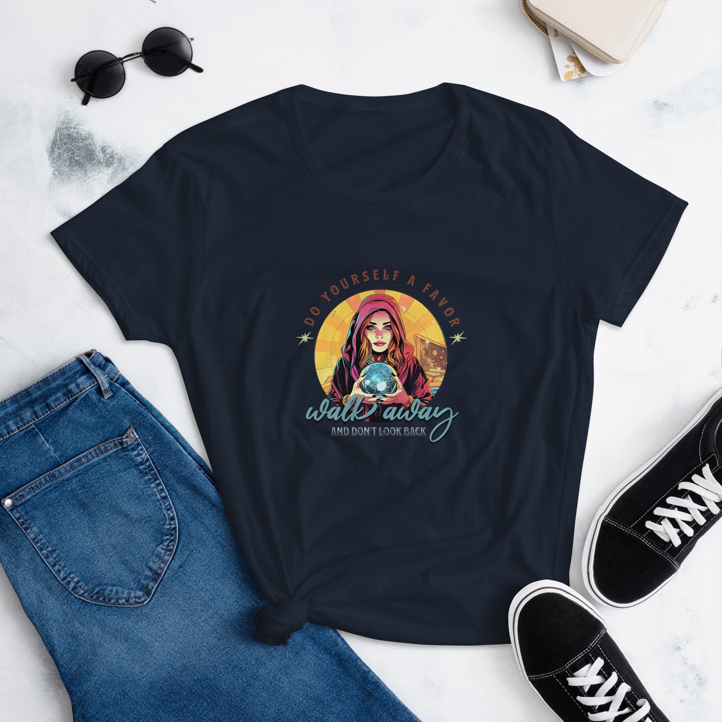 Do Yourself A Favor, Walk Away and Don't Look Back Women's Relaxed T-Shirt