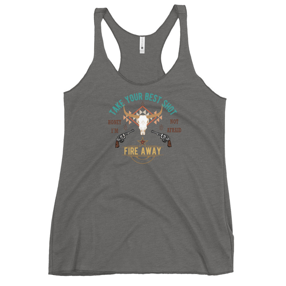 Fire Away, Chris Stapleton Women's Racerback Tank